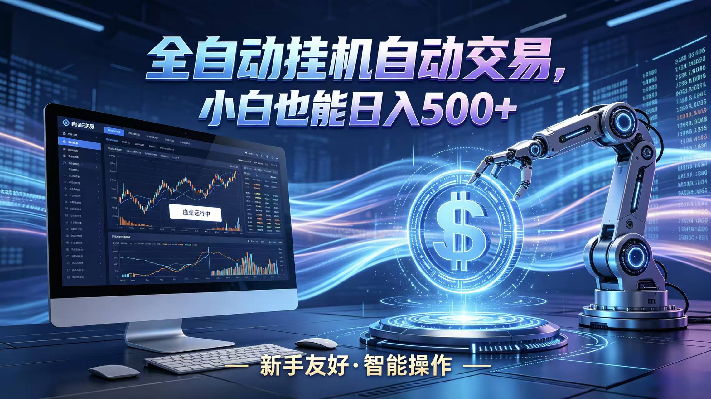 全新智能化交易助手，傻瓜式操作，小白也能快速上手，轻松实现日入500+-天天资源网