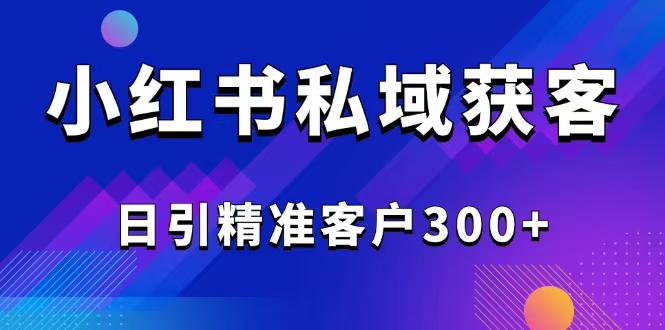 （14304期）2025最新小红书平台引流获客截流自热玩法讲解，日引精准客户300+-天天资源网