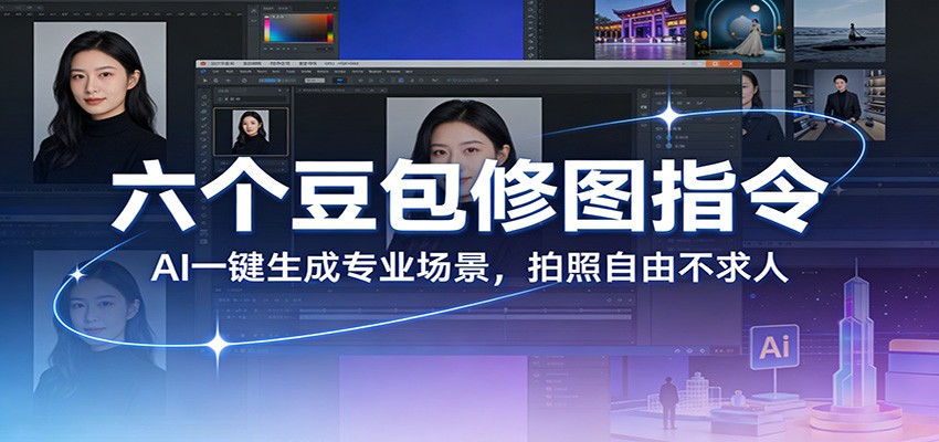 六个豆包修图指令：AI 一键生成专业场景，拍照自由不求人-天天资源网