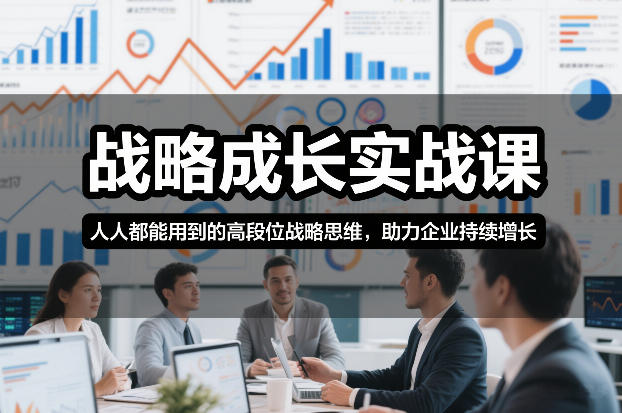 战略成长实战课，人人都能用到的高段位战略思维，助力企业持续增长-天天资源网