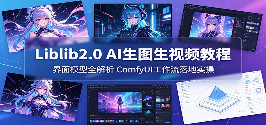 Liblib2.0 AI生图生视频教程：界面模型全解析，ComfyUI工作流落地实操-天天资源网