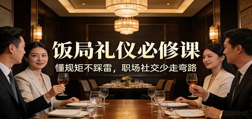 公众号收费文章：《饭局礼仪必修课：懂规矩不踩雷，职场社交少走弯路》-天天资源网