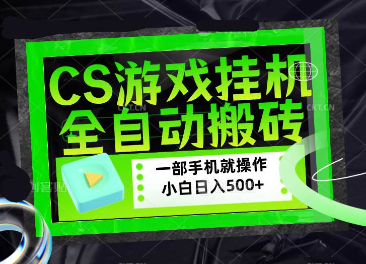 （17876期）CSGO游戏挂机捡漏搬砖，超稳定的项目，带领1000+小白实现日入500+，数据可视频验证-天天资源网