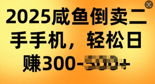 2025闲鱼倒卖二手手机，高客单，高利润，轻松日入3张-天天资源网