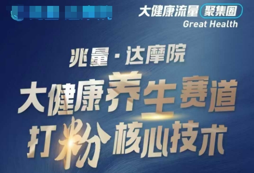 大健康打粉引流，大健康养生赛道暴利打粉新玩法-天天资源网