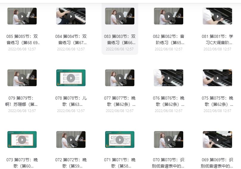 超级清楚钢琴视频 一学就会-天天资源网