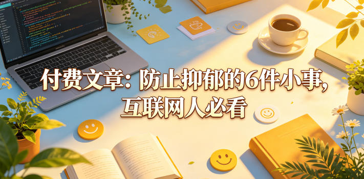 付费文章：防止抑郁的6件小事，互联网人必看！-天天资源网