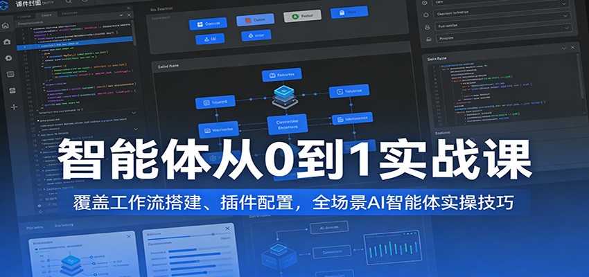 智能体从0到1实战课：覆盖工作流搭建、插件配置，全场景AI智能体实操技巧-天天资源网
